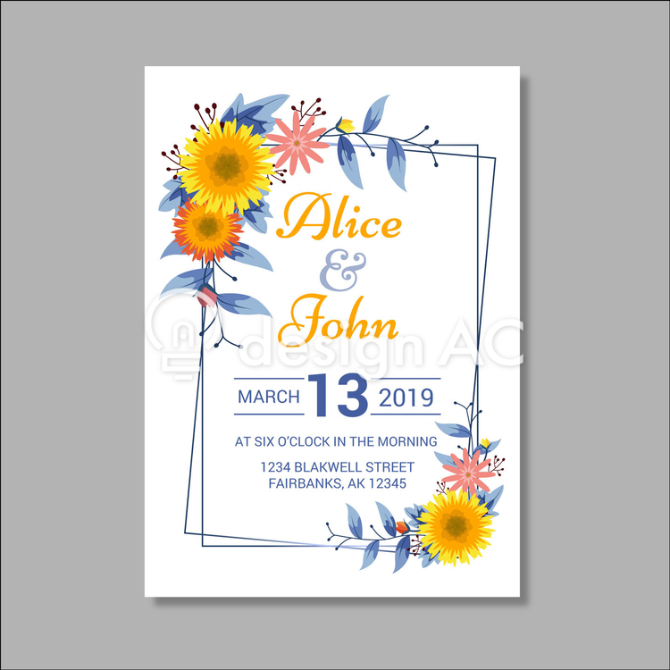 結婚式招待状3月 海量模板免費下載 Templateac