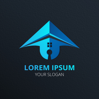 Logo mark design, fashionable, blue, business, ZIP