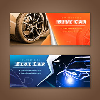 Car banner, template, business, flyer, ZIP