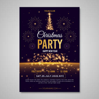 Christmas party poster Christmas party poster