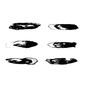 Brush stroke set, black, art, monochrome, ZIP