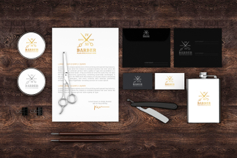 Mockup barber, ZIP Mockup barber, mock up, barber, business, ZIP