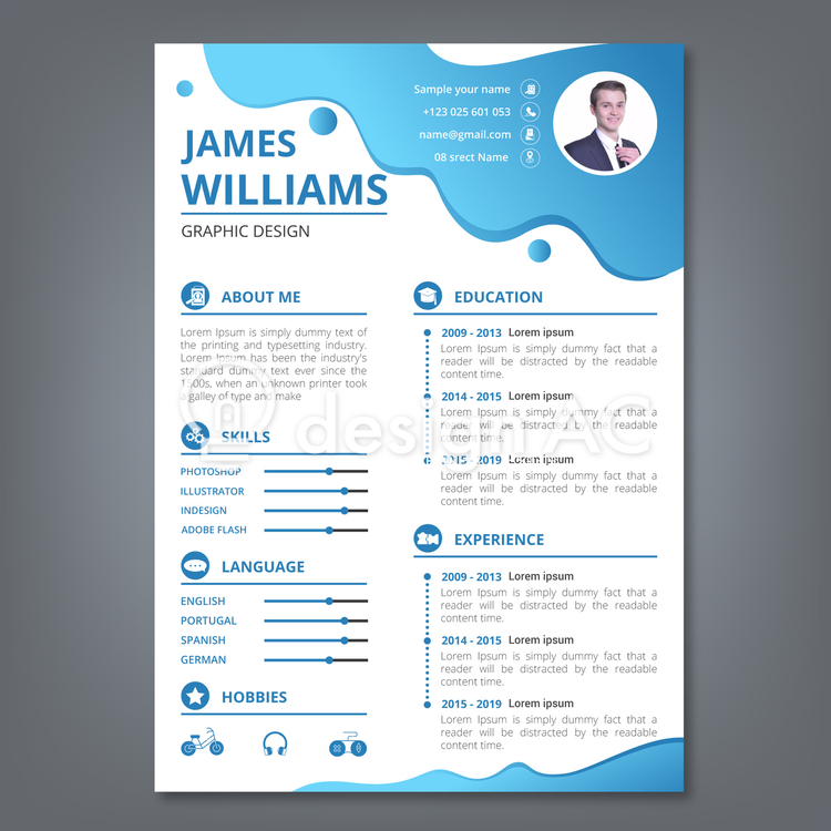 Color resume 990 - Free Download - templateAC