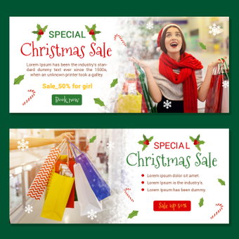 Christmas sale banner, christmas sale, coupon, sale, ZIP