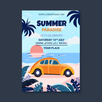 Summer event poster Summer event poster