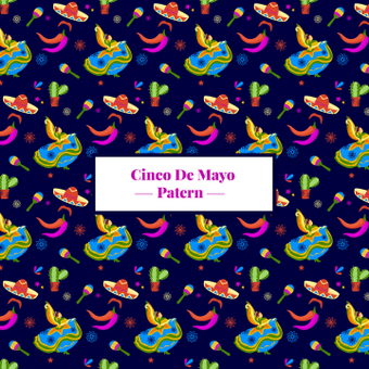 Cinco de Mayo pattern, festival, cute, colorful, ZIP