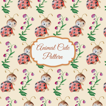 Ladybug pattern, ladybug, animal character, cute, ZIP
