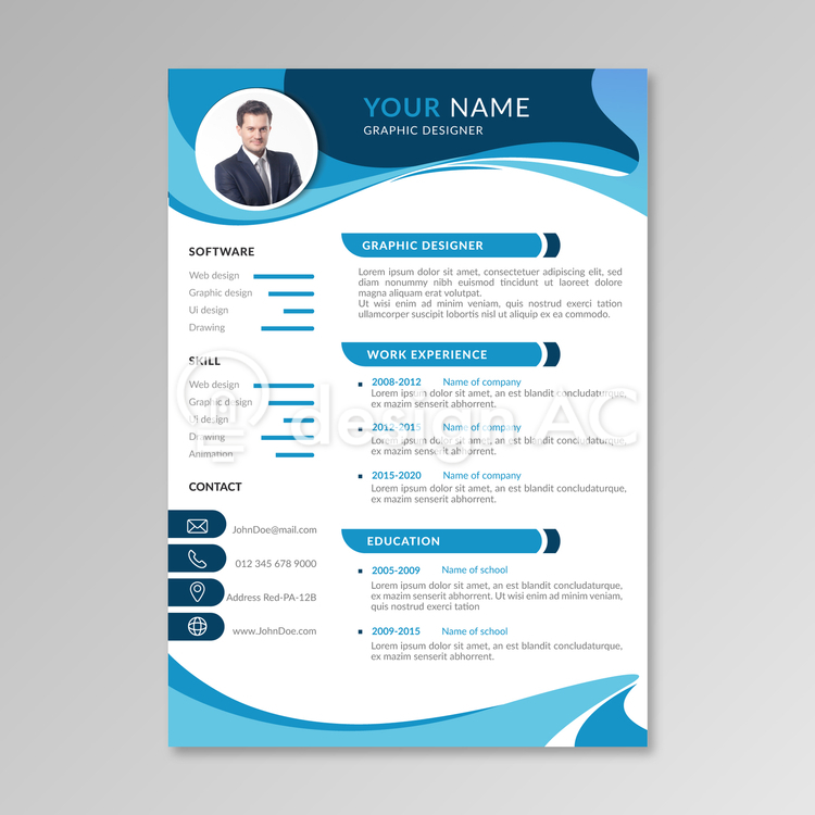 Color resume 992 - Free Download - templateAC