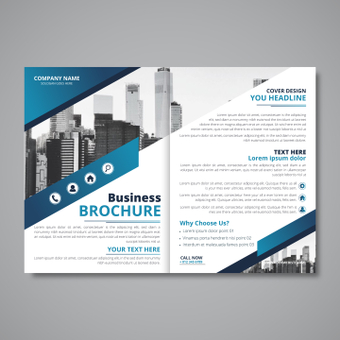 Business brochure, ZIP Business brochure, guide, gradation, design, ZIP