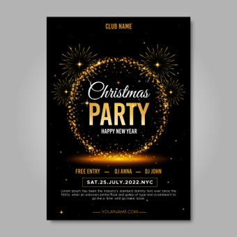 Christmas party poster Christmas party poster