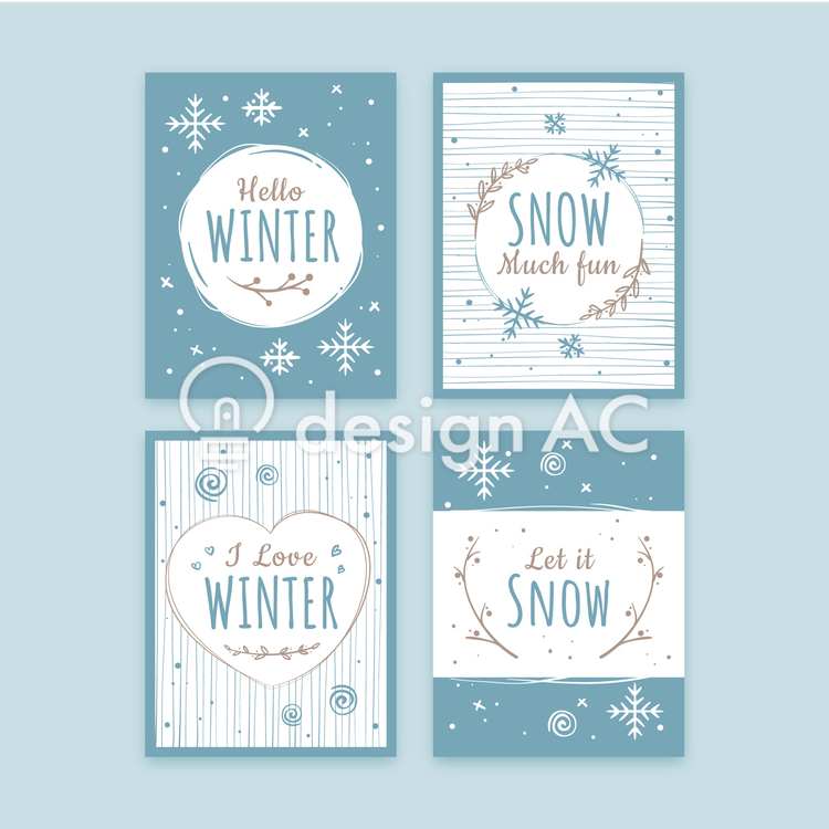 Winter card 1693 - Free Download - templateAC