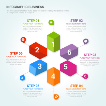 Colorful infographic, infographic, info graph, business, ZIP