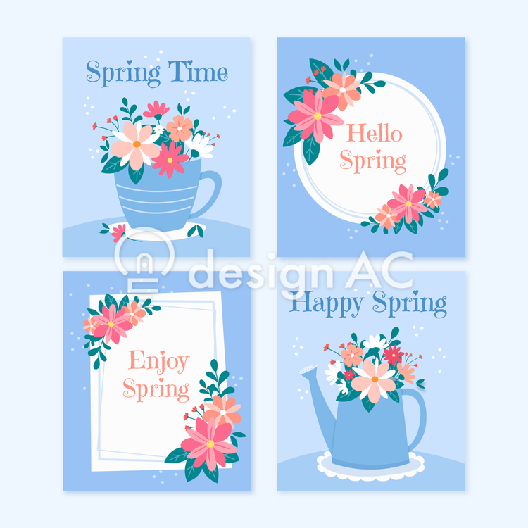 Spring card 1692 - Free Download - templateAC