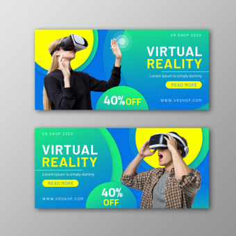 Virtual reality banners, virtual, virtual reality, coupon, ZIP