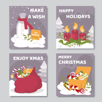 Christmas card, december, winter, christmas, ZIP