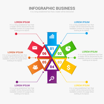 Colorful infographic, business, , , ZIP