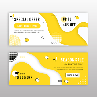 Shopping banner, template, business, shopping, ZIP
