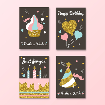 birthday card, cute, card, an event, ZIP
