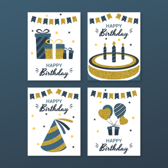 birthday card, fashionable, card, an event, ZIP