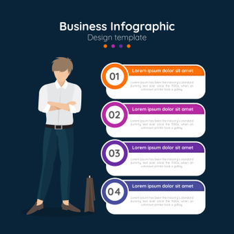 Business infographic, business, businessman, business template, ZIP
