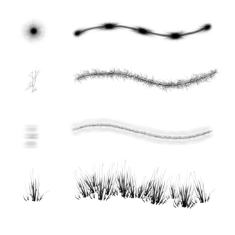 Brush stroke set, brush stroke, brush, brush set, ZIP