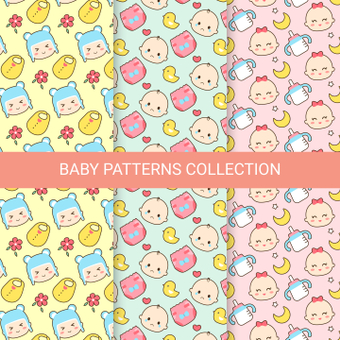 Baby pattern, pop, cute, wallpaper, ZIP