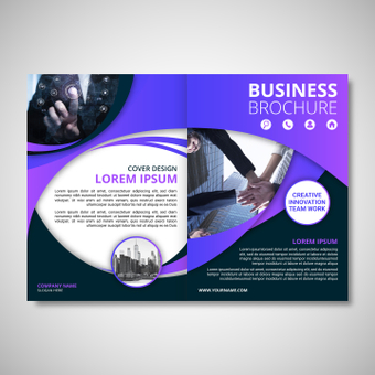 Business brochure, ZIP Business brochure, guide, gradation, design, ZIP