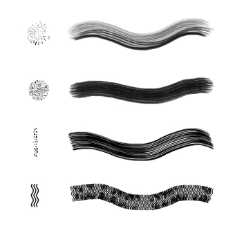 Brush stalk set, brush stroke, brush, brush set, ZIP