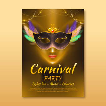 Carnival poster, music, advertisement, flyer, ZIP
