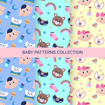 Baby pattern, baby, baby pattern, baby goods, ZIP