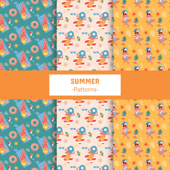 Summer pattern, summer, summer pattern, the beach, ZIP